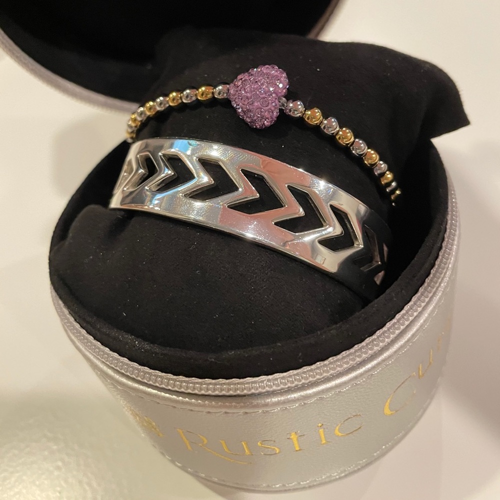 Rustic Cuff Bracelet Set - image 1